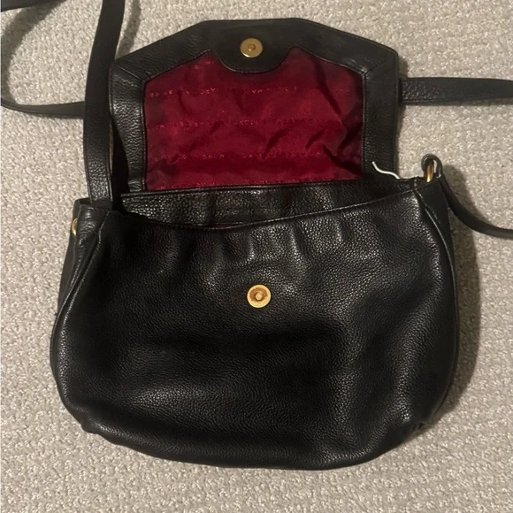 Marc By Marc Jacobs Black Crossbody Bag with Gold Accents - Picture 2 of 2